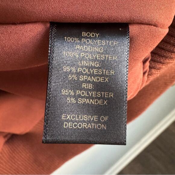 House of Harlow 1960 Gina Satin Bomber Jacket in Copper S - Picture 4 of 9